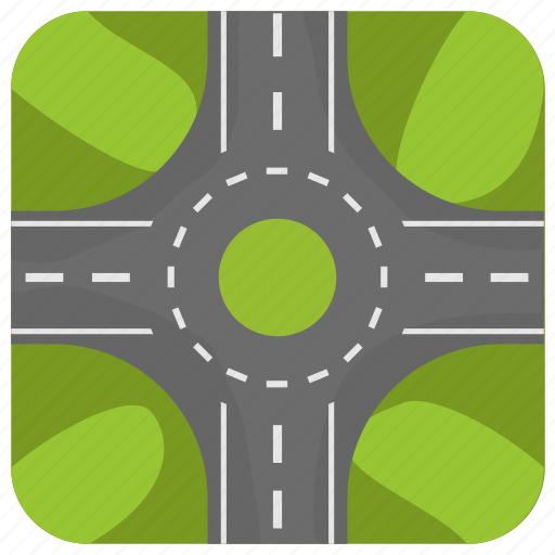 Road circle, rotary, rotunda, roundabout, traffic circle icon - Download on Iconfinder