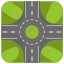 road circle, rotary, rotunda, roundabout, traffic circle 