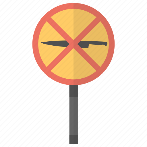 No knife, no knives, no weapon, weapon prohibition, weapons forbidden icon - Download on Iconfinder