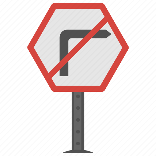 No right, road sign, traffic instructions, traffic sign, traffic warnings icon - Download on Iconfinder