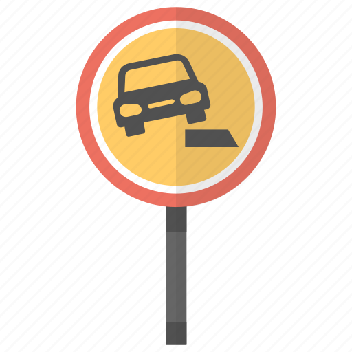 Dangerous roadside, dangerous shoulder, road sign, soft verges, traffic sign icon - Download on Iconfinder
