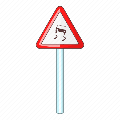 Car, road, slippery, warning icon - Download on Iconfinder