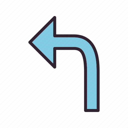 Left, turn, arrow, left turn icon - Download on Iconfinder