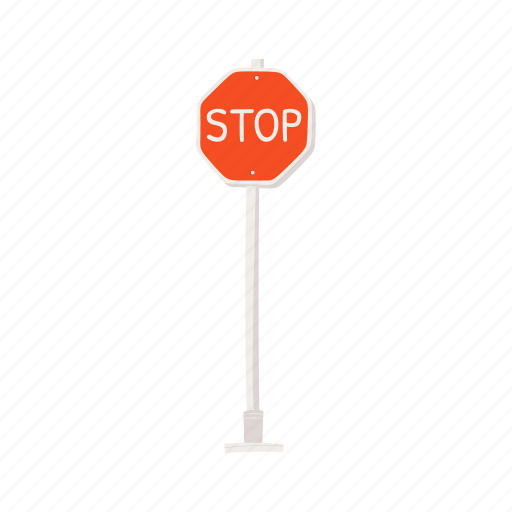 Stop, flat, icon, sign, road, traffic, transportation icon - Download on Iconfinder
