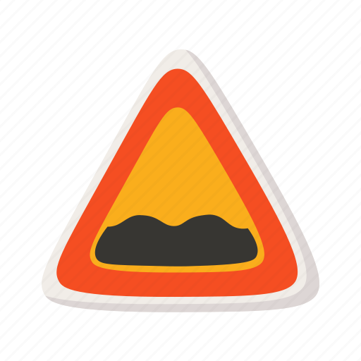 Warning, potholes, flat, icon, sign, road, traffic icon - Download on Iconfinder