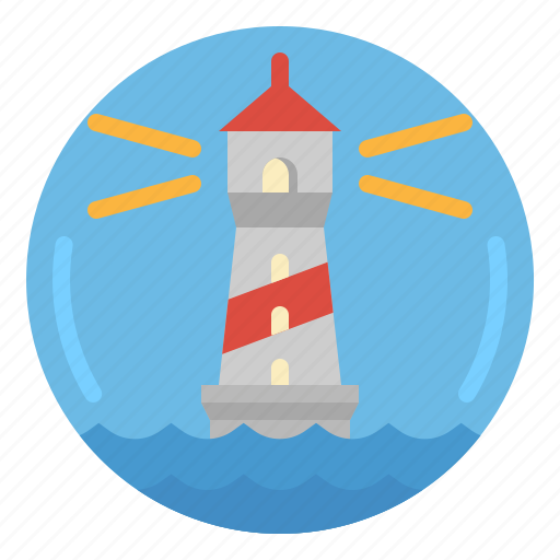Beach, landscape, lighthouse, sea, sunrise icon - Download on Iconfinder