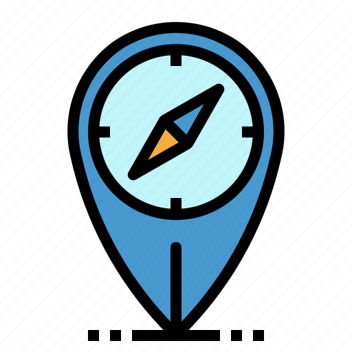 Compass, location, maps, pin, pointer icon - Download on Iconfinder