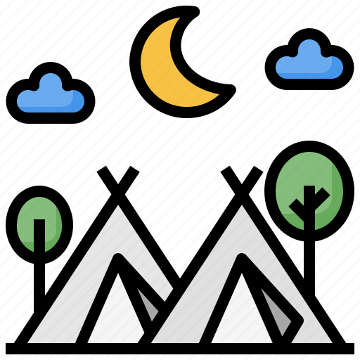 Camping, holidays, landscape, nature, woods icon - Download on Iconfinder
