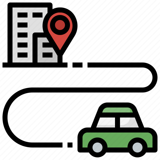 Car, interface, location, pin, signs icon - Download on Iconfinder