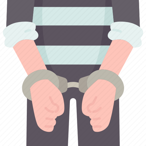 Arrested, handcuffs, criminal, guilt, enforcement icon - Download on Iconfinder