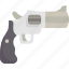 gun, pistol, revolver, firearm, weapon 