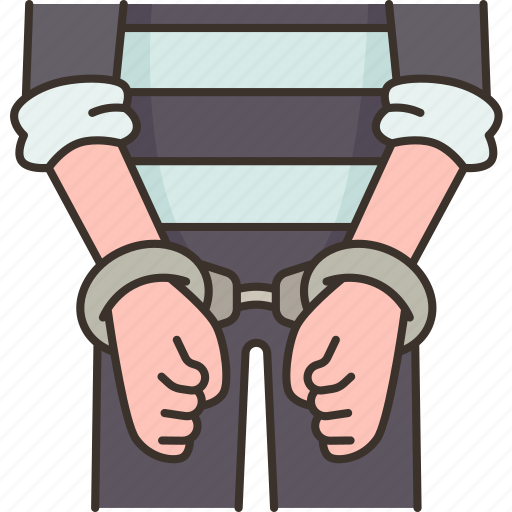Arrested, handcuffs, criminal, guilt, enforcement icon - Download on Iconfinder