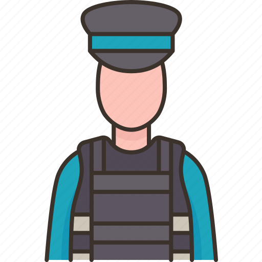 Police, officer, cop, enforcement, uniform icon - Download on Iconfinder