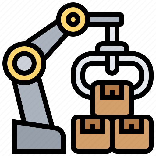 Assembly, automation, factory, manufacturing, stockpile icon - Download on Iconfinder