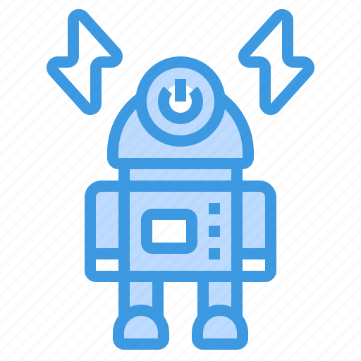 Robot, robotics, artificial, intelligence, eletronics, power icon - Download on Iconfinder