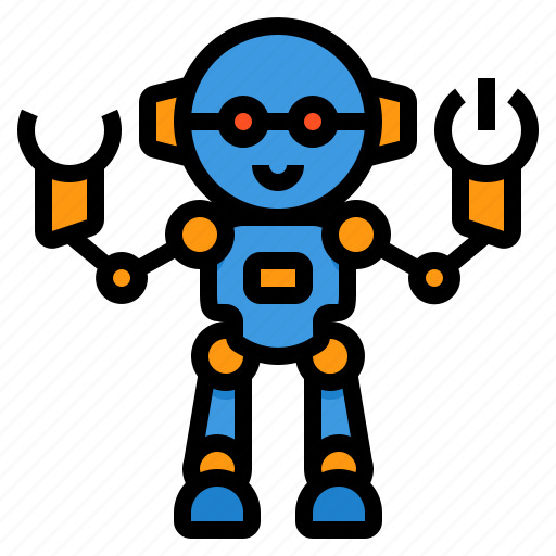 Robot, robotics, artificial, intelligence, eye, glasses, machine icon - Download on Iconfinder