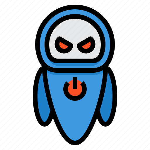 Robot, robotics, artificial, intelligence, machine, technology, angry icon - Download on Iconfinder