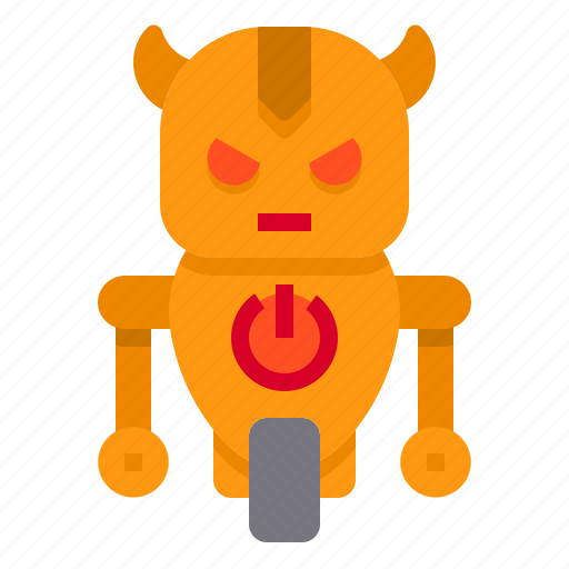 Robot, robotics, artificial, intelligence, angry, avatar icon - Download on Iconfinder
