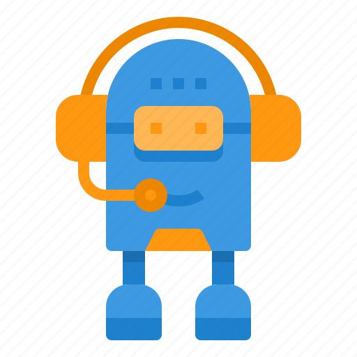 Robot, robotics, artificial, intelligence, supporter, headphone icon - Download on Iconfinder