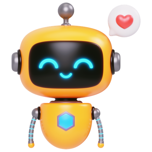 Cute, bot, robot, artificial, machine, droid 3D illustration - Download on Iconfinder