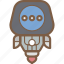 avatars, droid, robot, thinking 