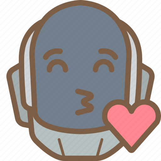 Avatars, bot, droid, kiss, robot icon - Download on Iconfinder