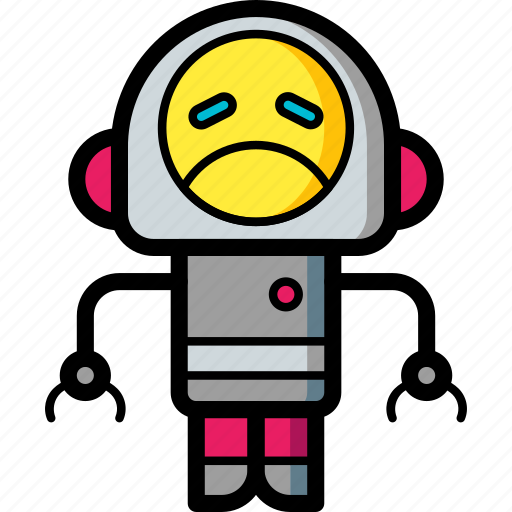 Avatars, bot, droid, robot, sad icon - Download on Iconfinder