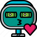 avatars, bot, droid, kiss, robot