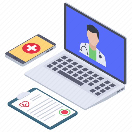 Digital health, medical app, online consultant, online health, online healthcare doctor, online medical consultation icon - Download on Iconfinder