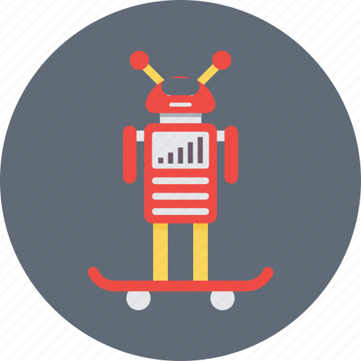 Droid, futuristic, science, skateboard, technology icon - Download on Iconfinder