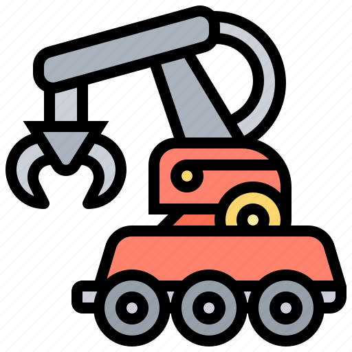 Claw, excavator, gripping, mobile, robot icon - Download on Iconfinder