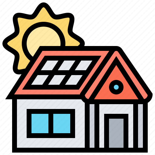 Efficiency, electric, house, power, solar icon - Download on Iconfinder