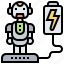battery, humanoid, power, rechargeable, robot 