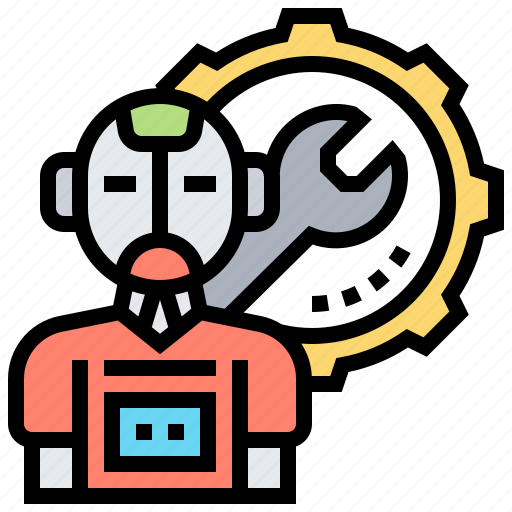 Process, repair, robot, setting, technician icon - Download on Iconfinder