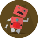 android, broken, mascot, mechanical, metal, robot, robot expression, robotic, space, technology, turn off
