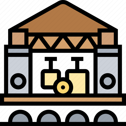 Stage, concert, performance, show, live icon - Download on Iconfinder
