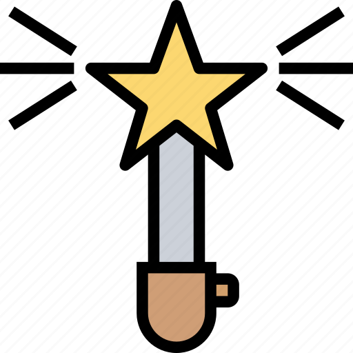 Star, light, stick, effect, accessory icon - Download on Iconfinder