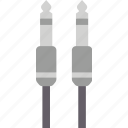 jack, cable, audio, connector, electronic