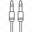 jack, cable, audio, connector, electronic 