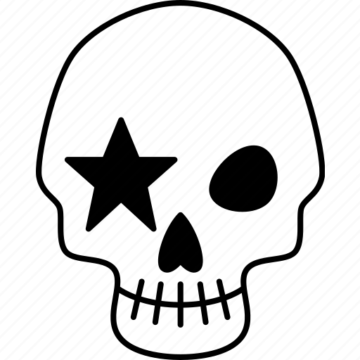 Skull, rock, tattoo, gothic, grunge icon - Download on Iconfinder