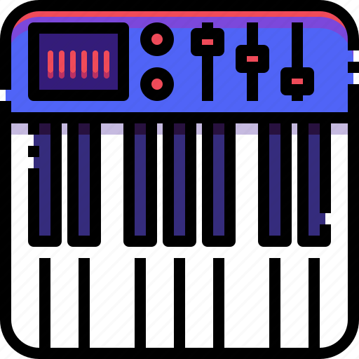 Electronics, instrument, keyboard, musical, organ, piano, synthesizer icon - Download on Iconfinder