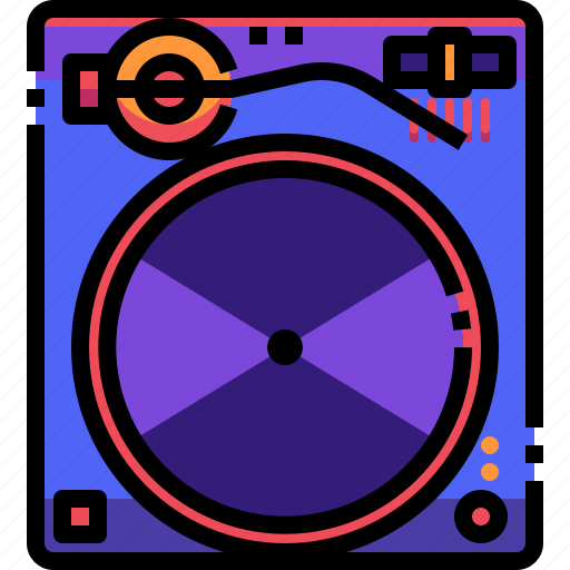 Device, electronics, music, player, record, turntable icon - Download on Iconfinder