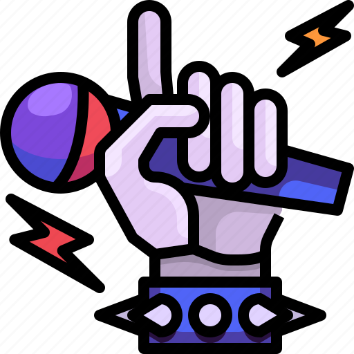 And, hand, hands, heavy, metal, rock, roll icon - Download on Iconfinder