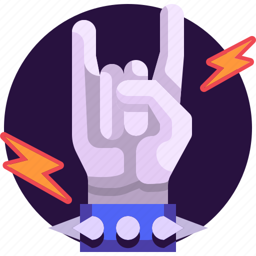And, hand, hands, heavy, metal, rock, roll icon - Download on Iconfinder