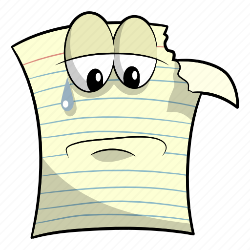 Paper, ripped, sad icon - Download on Iconfinder
