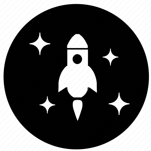 Label, rocket, space, spaceship, stars icon - Download on Iconfinder