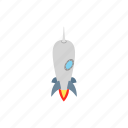 blog, grey, isometric, rocket, ship, small, spaceship