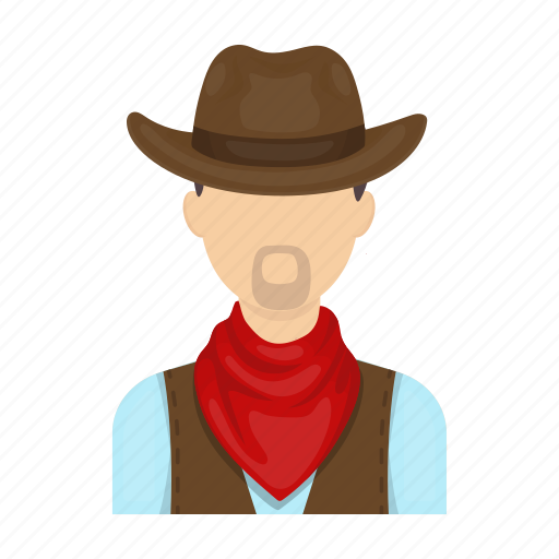 Cowboy, farmer, hat, rodeo, scarf icon - Download on Iconfinder