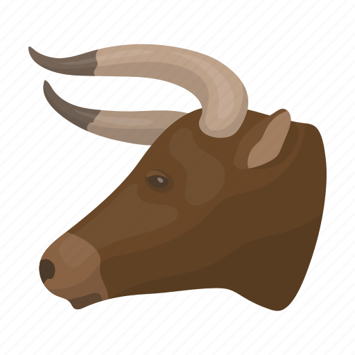 Animal, bull, head, horns, rodeo icon - Download on Iconfinder