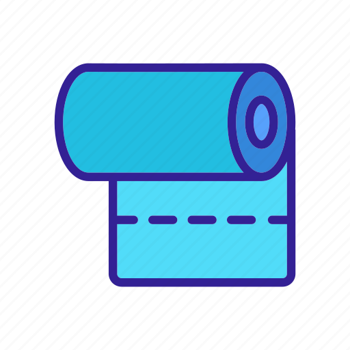 Fabric, outline, reel, roll, textile, toilet, towel icon - Download on Iconfinder